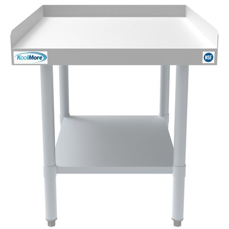 KOOLMORE 16 Gauge Stainless Steel Commercial Equipment Stand - 30 x 24 Heavy Duty Griddle Stand w/Undershelf EQT-163024